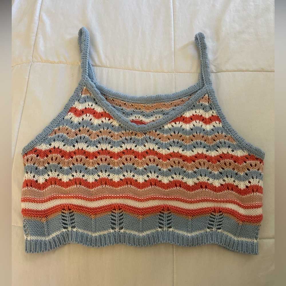 Colourful crop top from SHEIN,  size M or 6